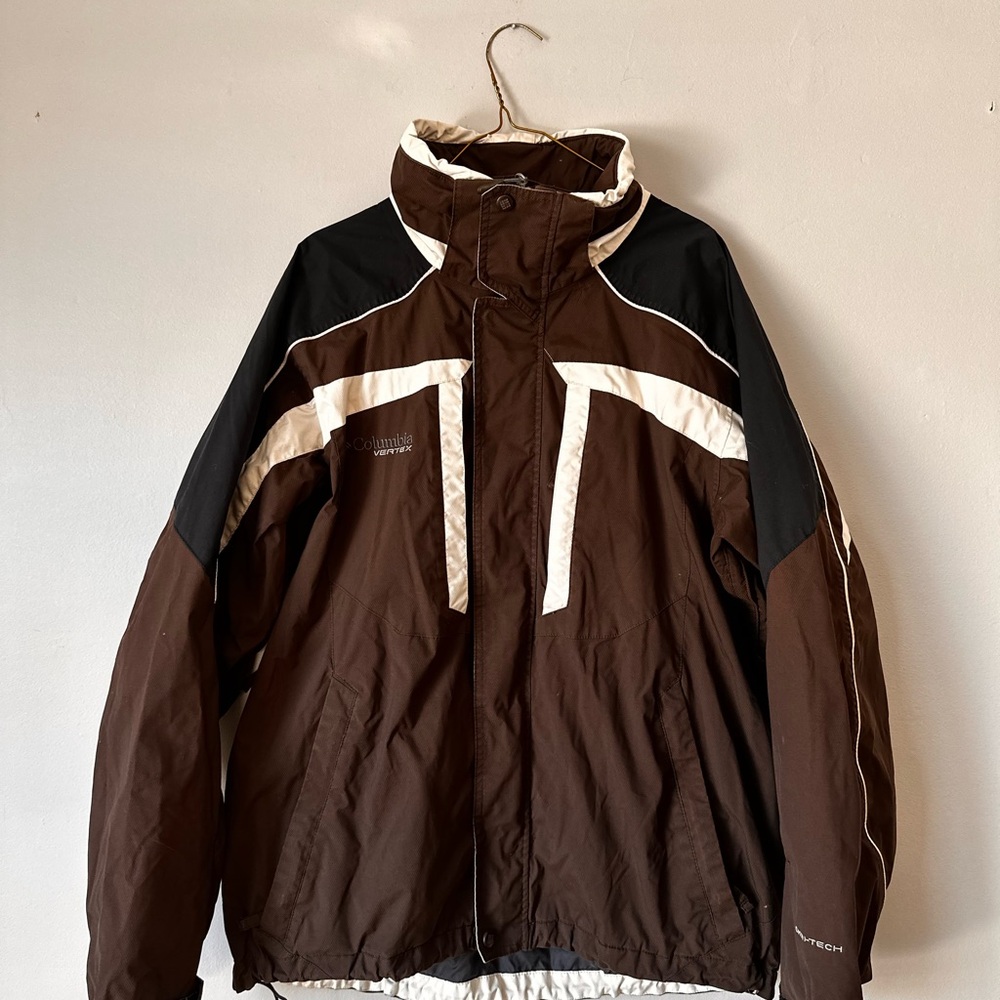 Men's Brown and Black Columbia Jacket